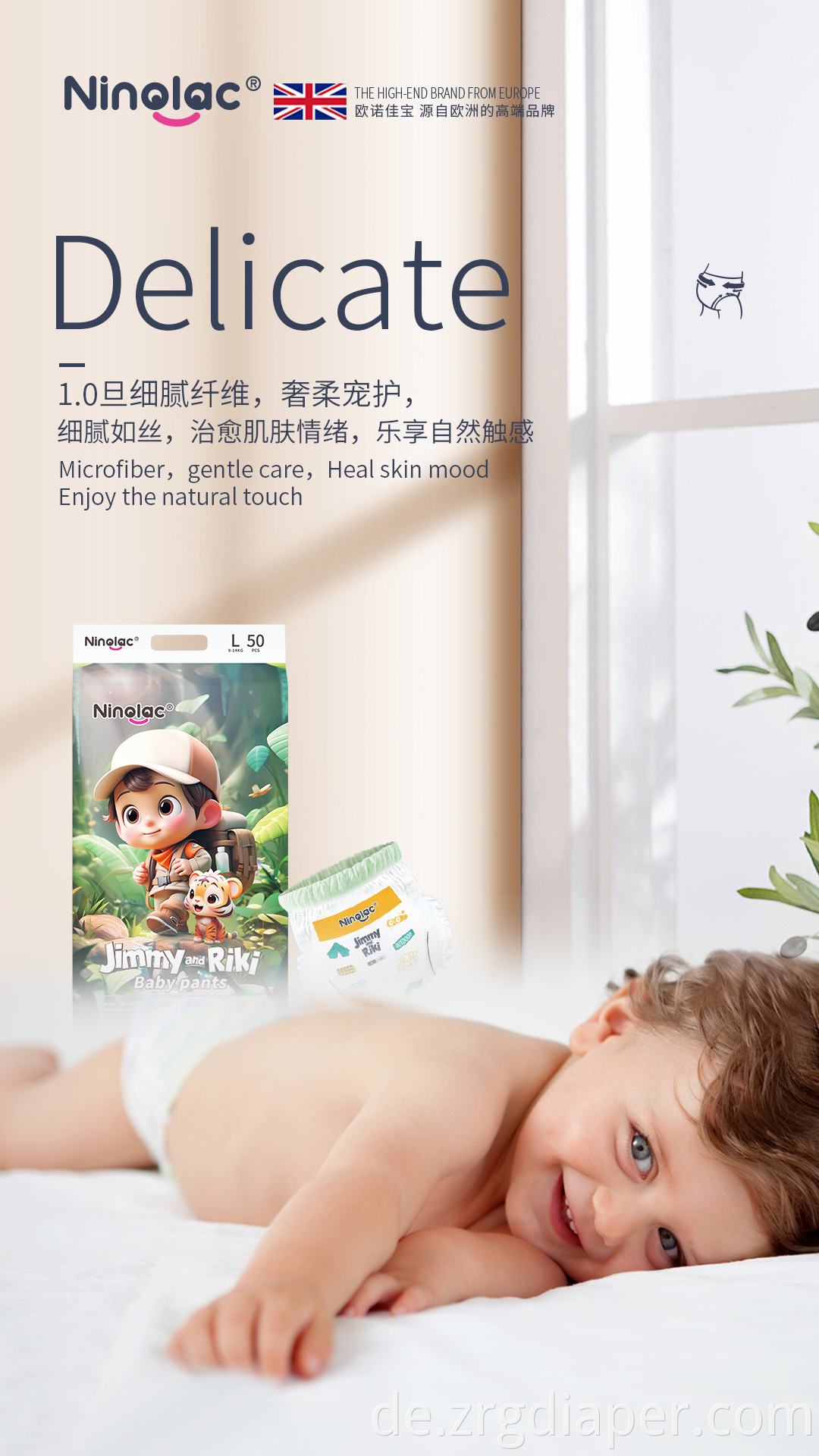Ninolac Baby Pull Up Pants Diapers-5